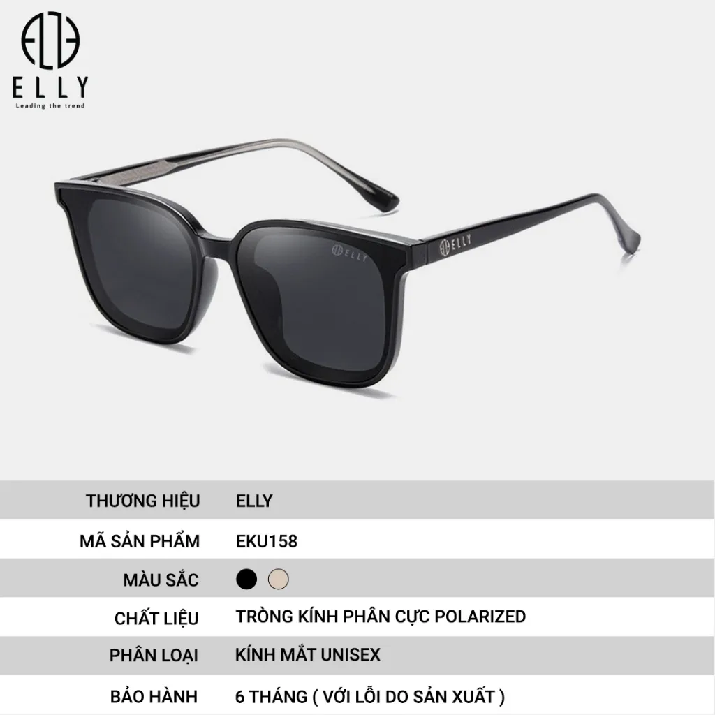 Ảnh Kính mắt unisex cao cấp ELLY – EKU158 2