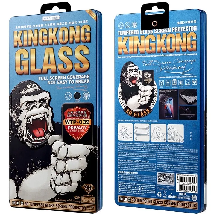 Ảnh Kính Privacy KINGKONG WEKOME 4D 6D WTP-012-039-056 KK-86 chống vỡ iphone 11 12 13 14 15 16 pro promax 1