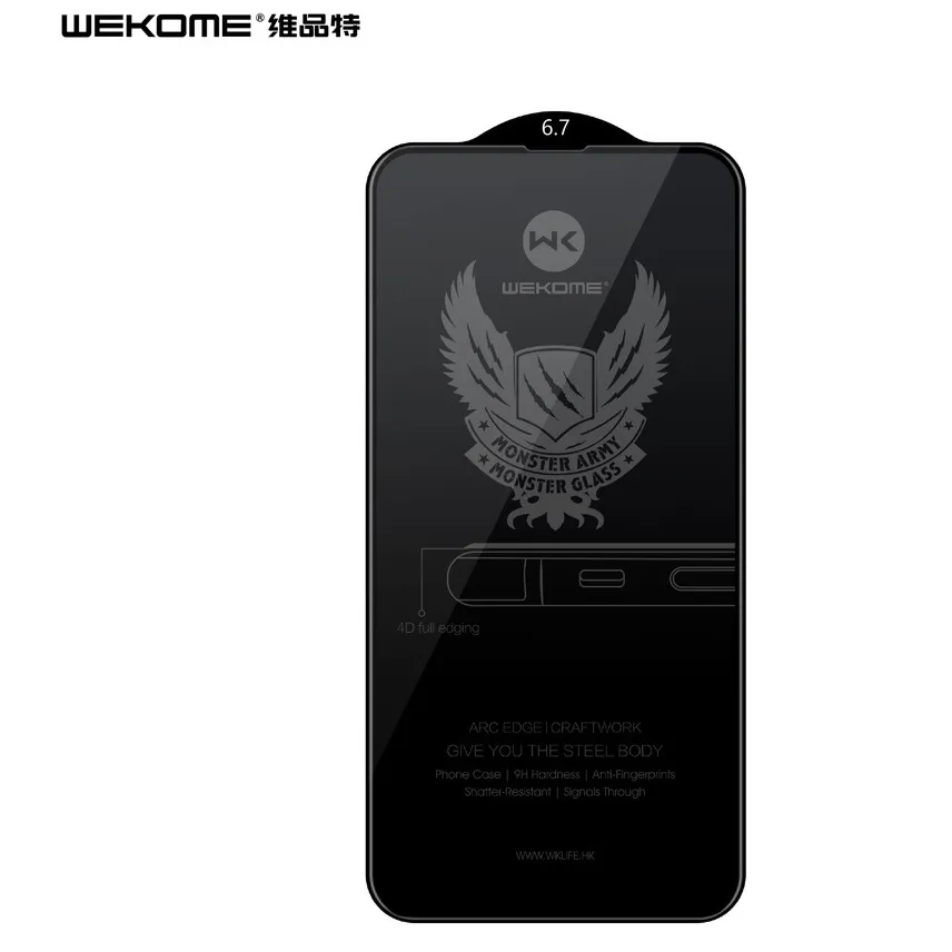 Ảnh Kính Privacy KINGKONG WEKOME 4D 6D WTP-012-039-056 KK-86 chống vỡ iphone 11 12 13 14 15 16 pro promax 3