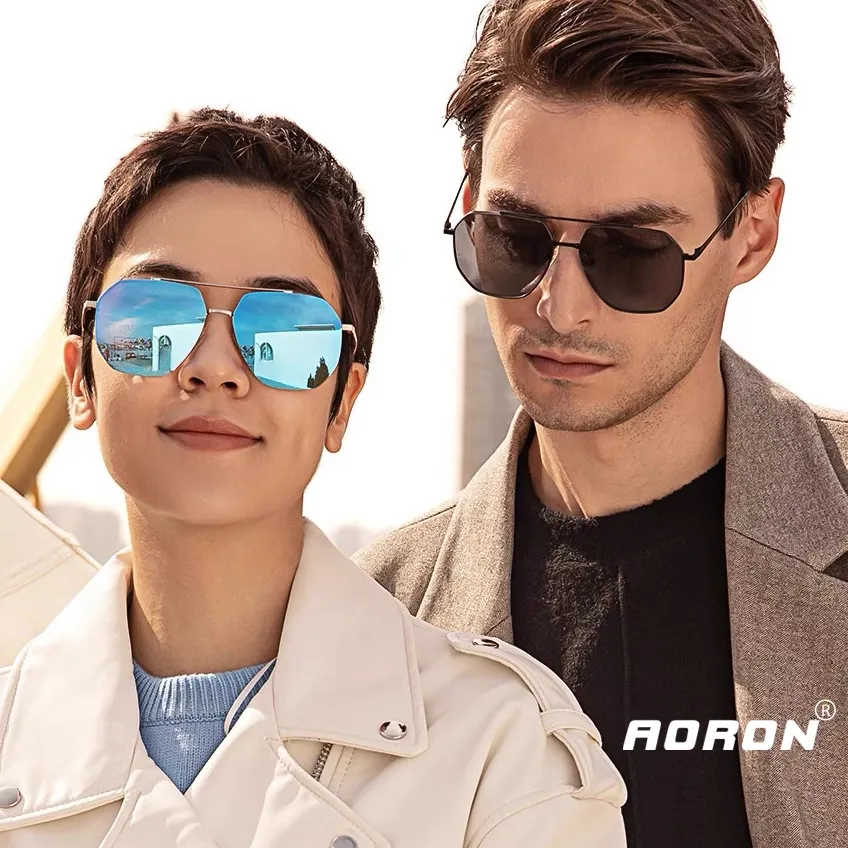 Ảnh Kính Râm Nam Phân Cực AORON Chống Tia UV400 Chống Chói Gọng Metal Cao Cấp Siêu Thời Trang Hàn Quốc AK062 4