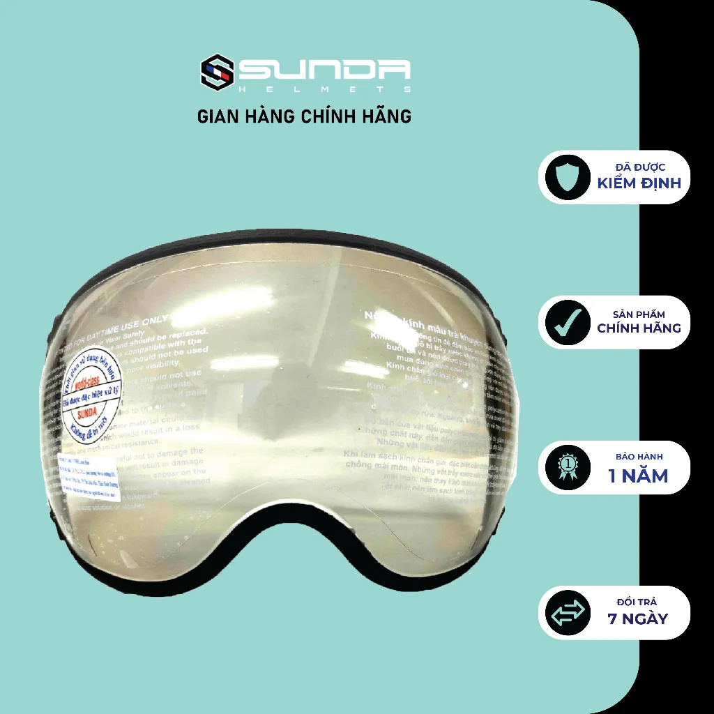 Ảnh Kính rời mũ bảo hiểm nửa đầu Sunda - nhiều màu 1