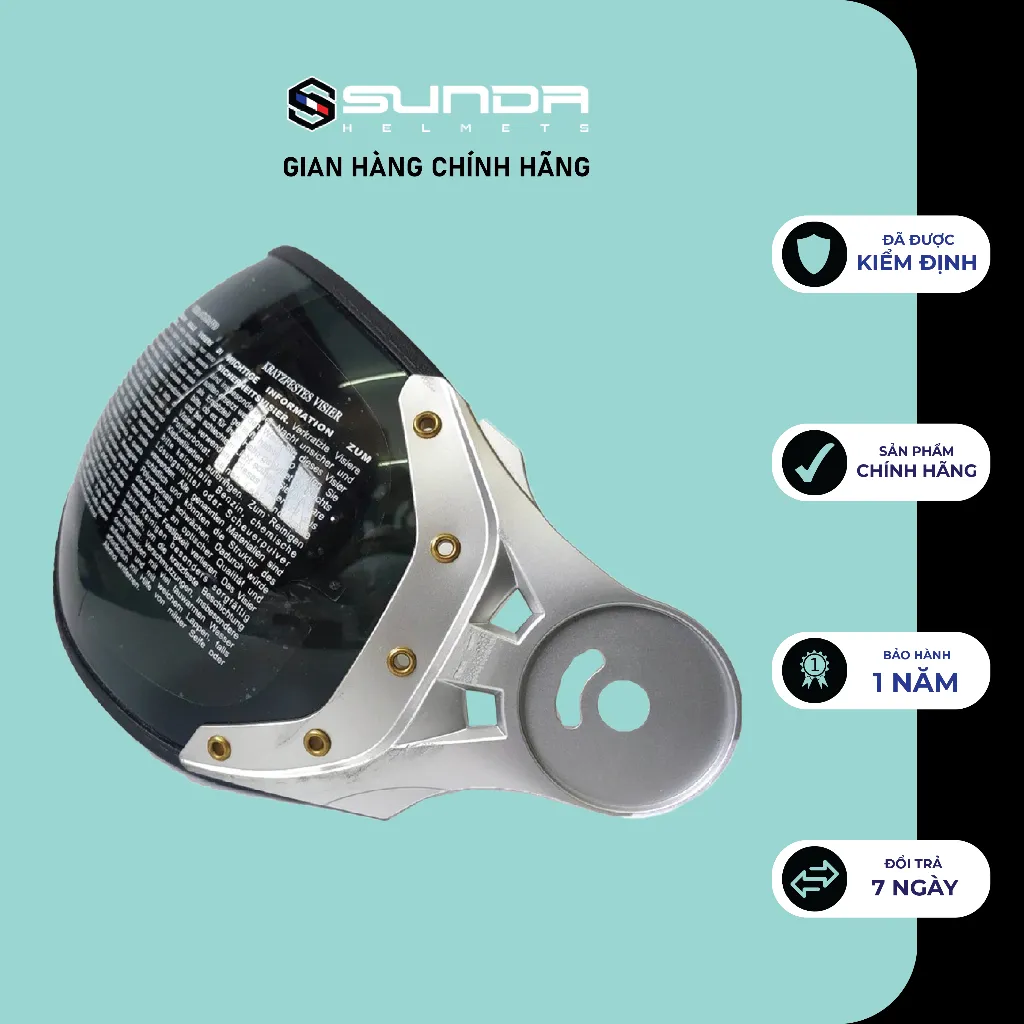 Ảnh Kính rời mũ bảo hiểm nửa đầu Sunda - nhiều màu 4