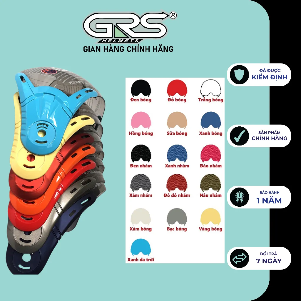 Ảnh Kính thay thế cho nón bảo hiểm nửa đầu GRS 1