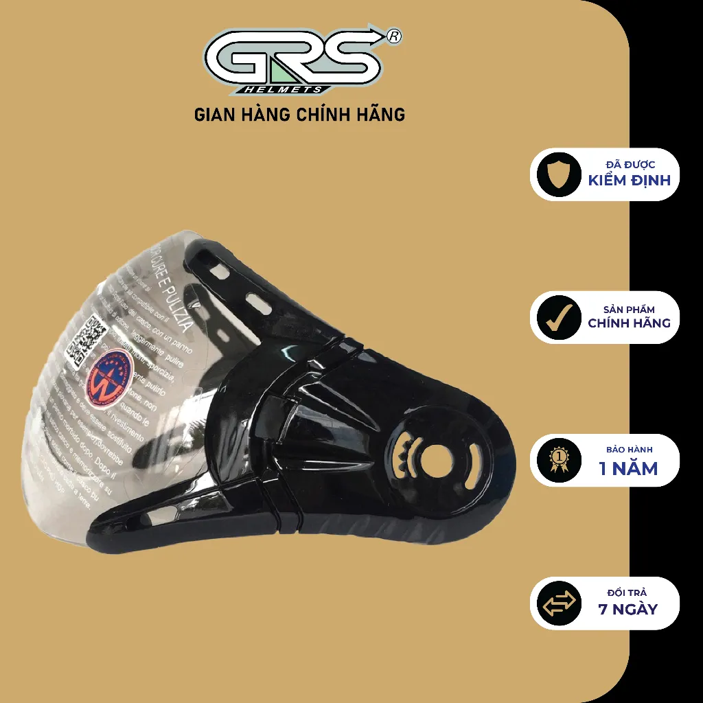 Ảnh Kính thay thế mũ bảo hiểm nửa đầu GRS 4