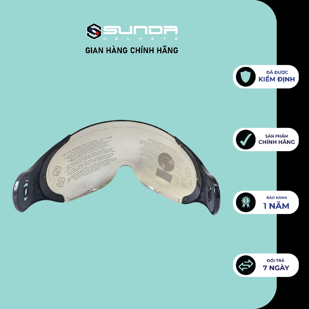 Ảnh Kính thay thế nón bảo hiểm Sunda 136 Sunda 133 Sunda 137 - Hàng chính hãng 4