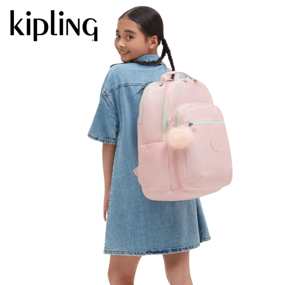 Ảnh Kipling Balo Học Sinh Backpacks SEOUL LAP Blush Metallic HUKI7135BN 1