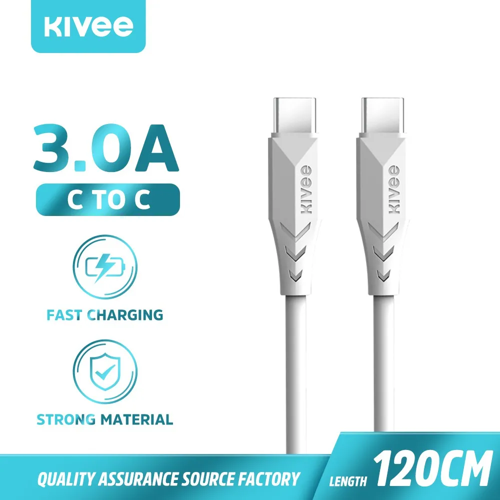 Ảnh Kivee CT327 Cáp sạc typec to lighting nhanh 1 mét 3A 1