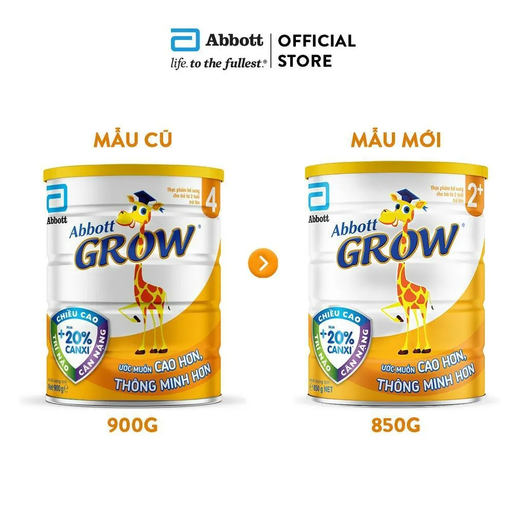 Ảnh [KOL LIVE] Sữa bột Abbott Grow 2+ 850g 3
