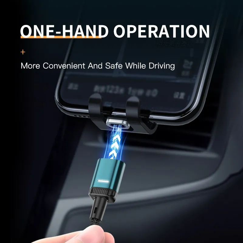Ảnh Kuulaa Cáp Từ Tính 3 Trong 1 Loại C USB C 3A Sạc Nhanh Cho Điện Thoại Thông Minh Cáp Micro Lightning Cho iPhone Android 4