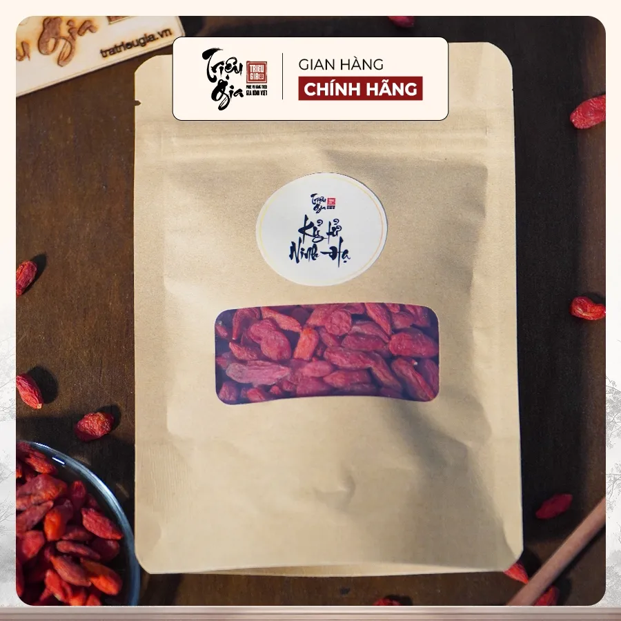 Ảnh Kỷ tử đỏ organic sấy khô Triệu Gia cao cấp giúp cải thiện thị lực, đẹp da, đảm bảo an toàn vệ gói 50g sinh thực phẩm 4