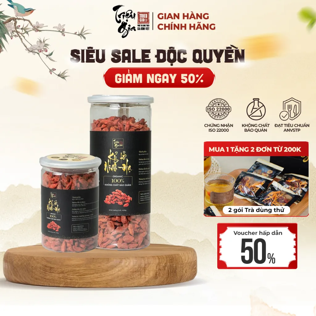 Đánh giá Kỷ Tử Đỏ Sấy Khô Triệu Gia: Mắt Sáng, Da Đẹp, Sức Khỏe Toàn Diện