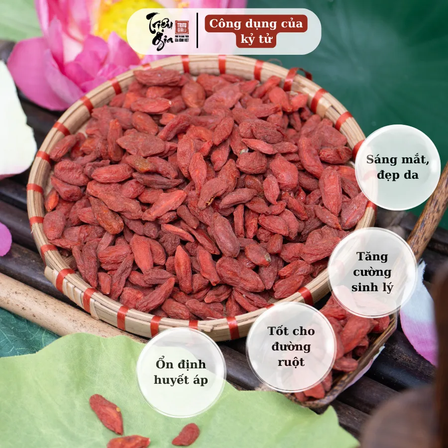 Ảnh Kỷ tử đỏ sấy khô Triệu Gia cao cấp giúp cải thiện thị lực, đẹp da, đảm bảo an toàn vệ sinh thực phẩm 2