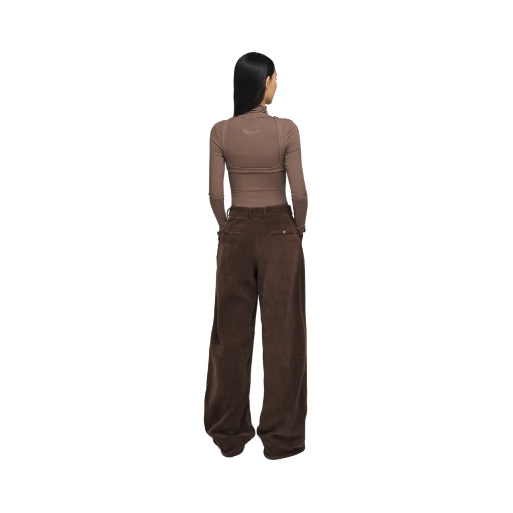 Ảnh làminapparel - CORDUROY BUTTON TROUSERS 2