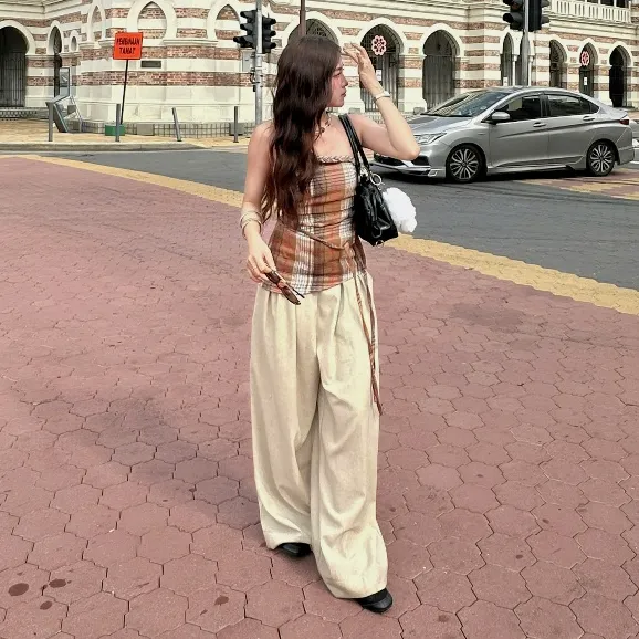 Ảnh làminapparel - FLANNEL BRAID DETAIL TOP 4