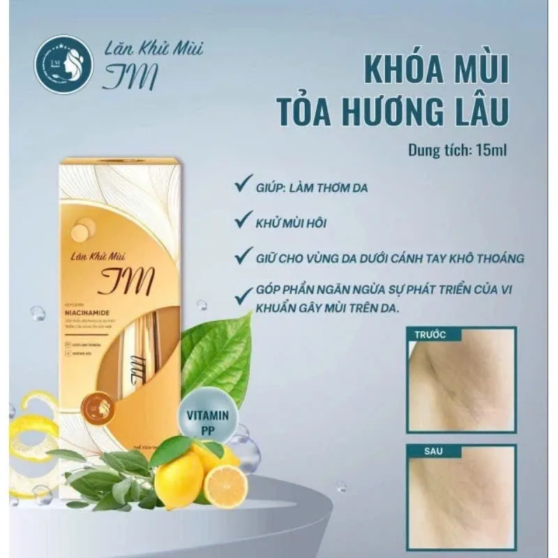 Ảnh Lăn Khử Mùi TM Giúp Làm Thơm Khử Mùi Hôi Vùng Nách,Ngăn Ngừa Sự Phát Triển Của Vi Khuẩn Gây Mùi 3