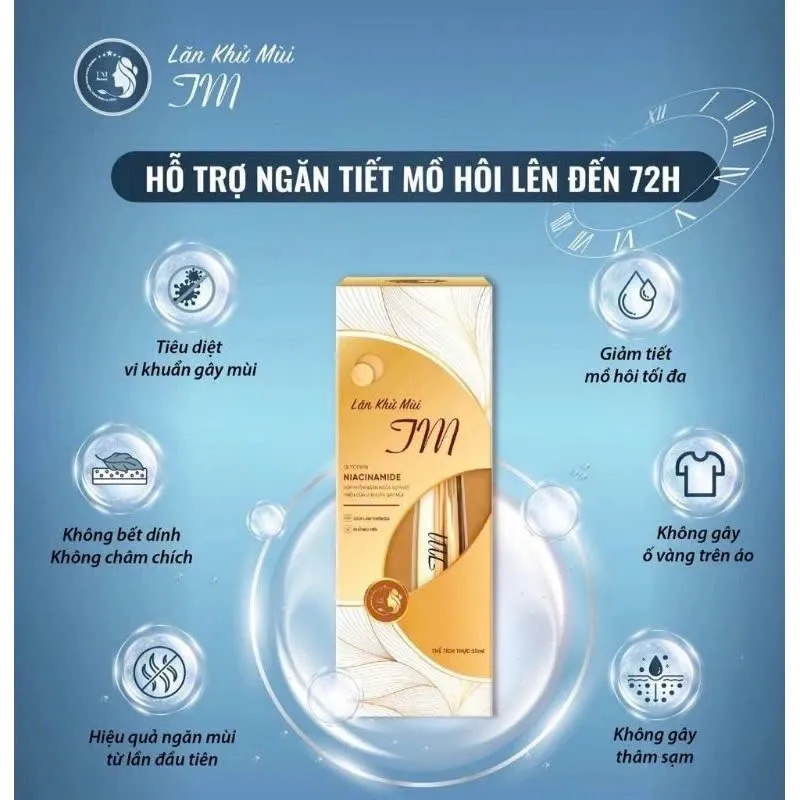 Ảnh Lăn Khử Mùi TM Giúp Làm Thơm Khử Mùi Hôi Vùng Nách,Ngăn Ngừa Sự Phát Triển Của Vi Khuẩn Gây Mùi 4