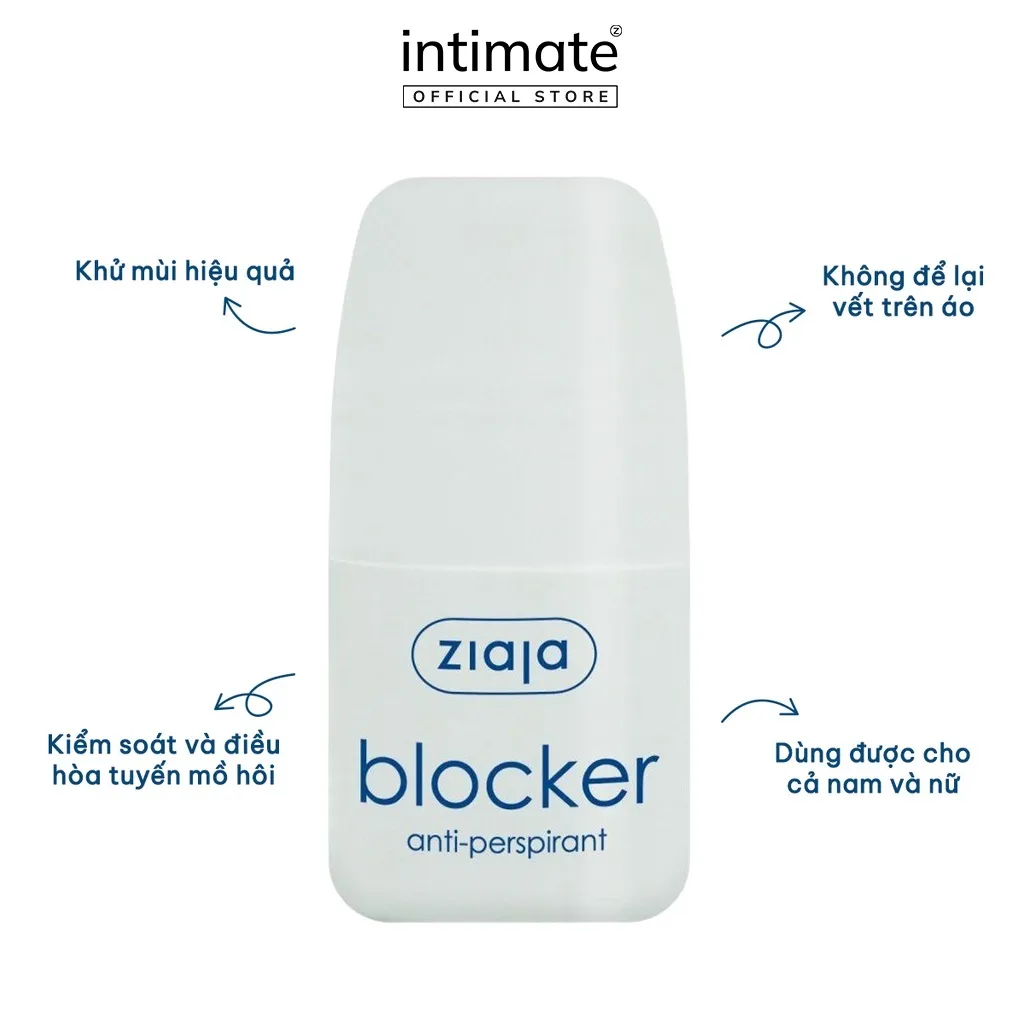 Ảnh Lăn Nách Khử Mùi Kiểm Soát Mồ Hôi Blocker Anti-perspirant ZIAJA Giúp Dưỡng Ẩm, Thẩm Thấu Hoàn Toàn 60ml 2