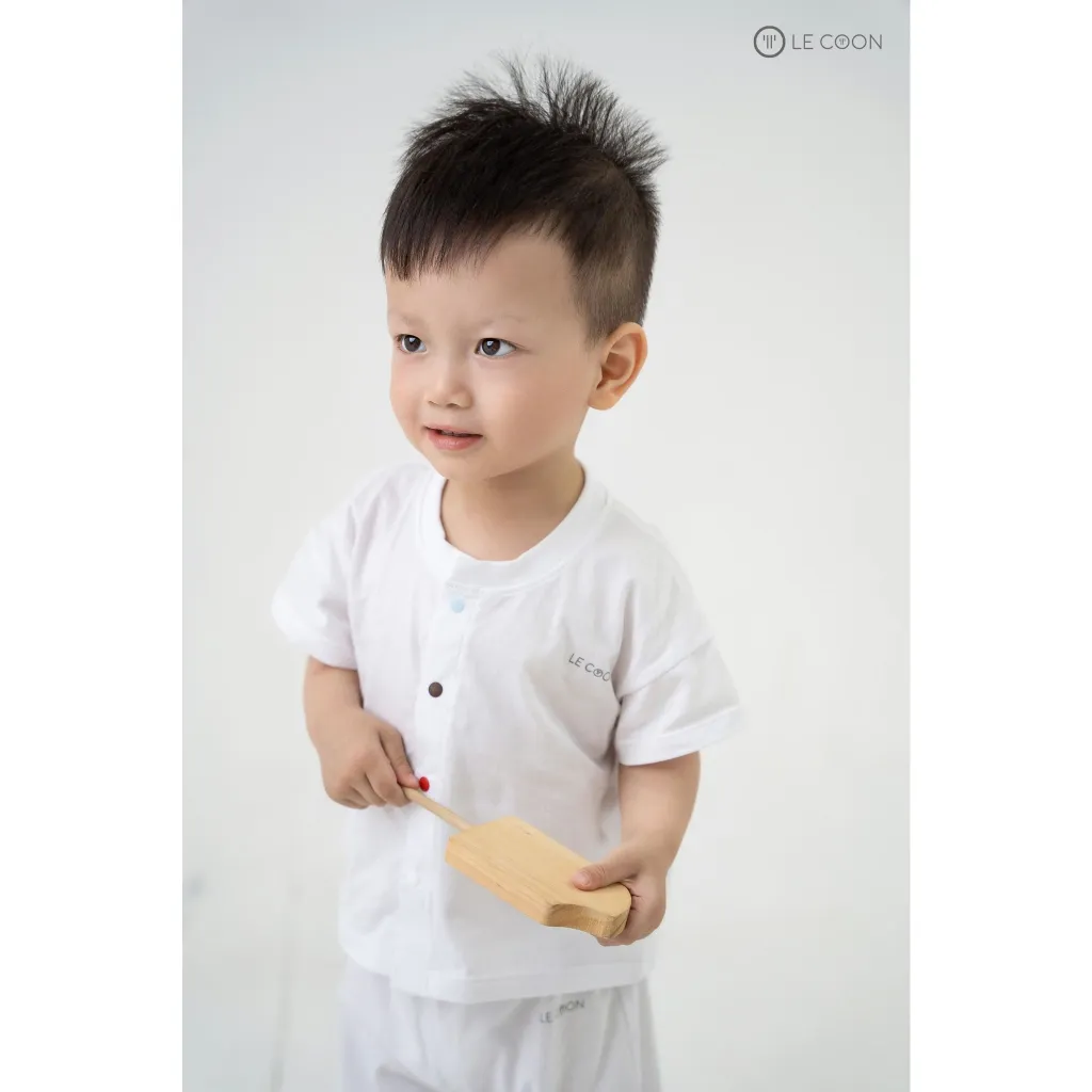 Ảnh LE COON | Bộ Đồ Cổ Bo Dáng Thụng Quần Dài- Quần Cộc | COOL | 0-3 tuổi 3