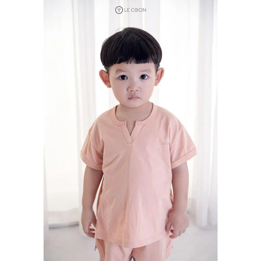 Ảnh LE COON | Bộ Đồ Cổ Chữ V Cộc Tay | COOL | 6 - 36 tháng 2