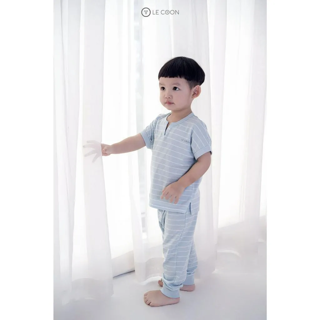 Ảnh LE COON | Bộ Đồ Cổ Chữ V Quần Dài | COOL | 3 - 36 tháng 2