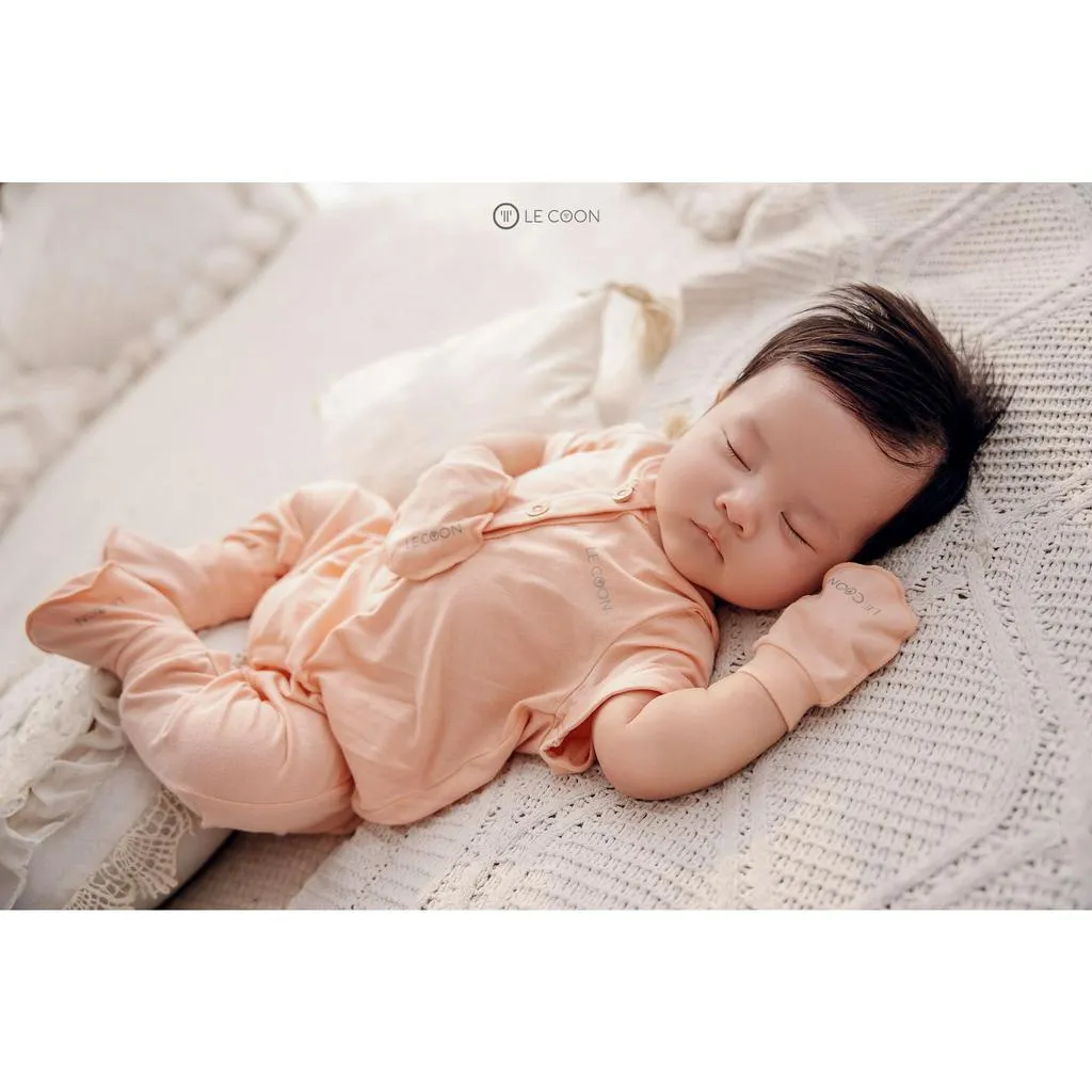 Ảnh LE COON | Bodysuit Cổ Bo Cộc Tay | COOL | 3 - 18 tháng 3