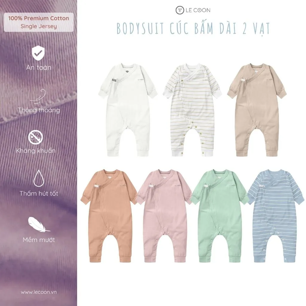 Ảnh LE COON | Bodysuit Liền Tất 2 Vạt | COOL | 0 - 18 tháng 1