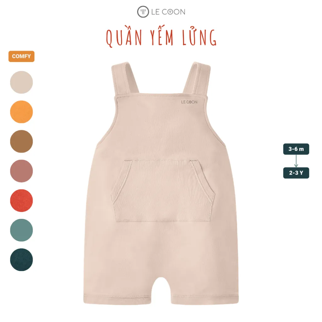 Ảnh LE COON | Quần Yếm Lửng | COMFY | 3 tháng-3 tuổi 1