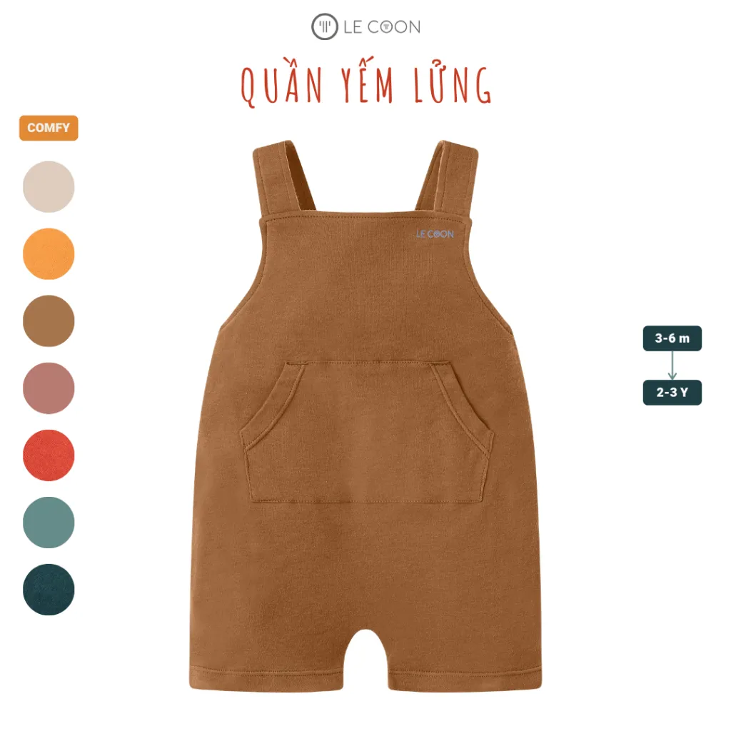 Ảnh LE COON | Quần Yếm Lửng | COMFY | 3 tháng-3 tuổi 2
