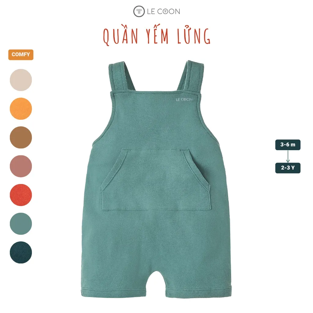 Ảnh LE COON | Quần Yếm Lửng | COMFY | 3 tháng-3 tuổi 4