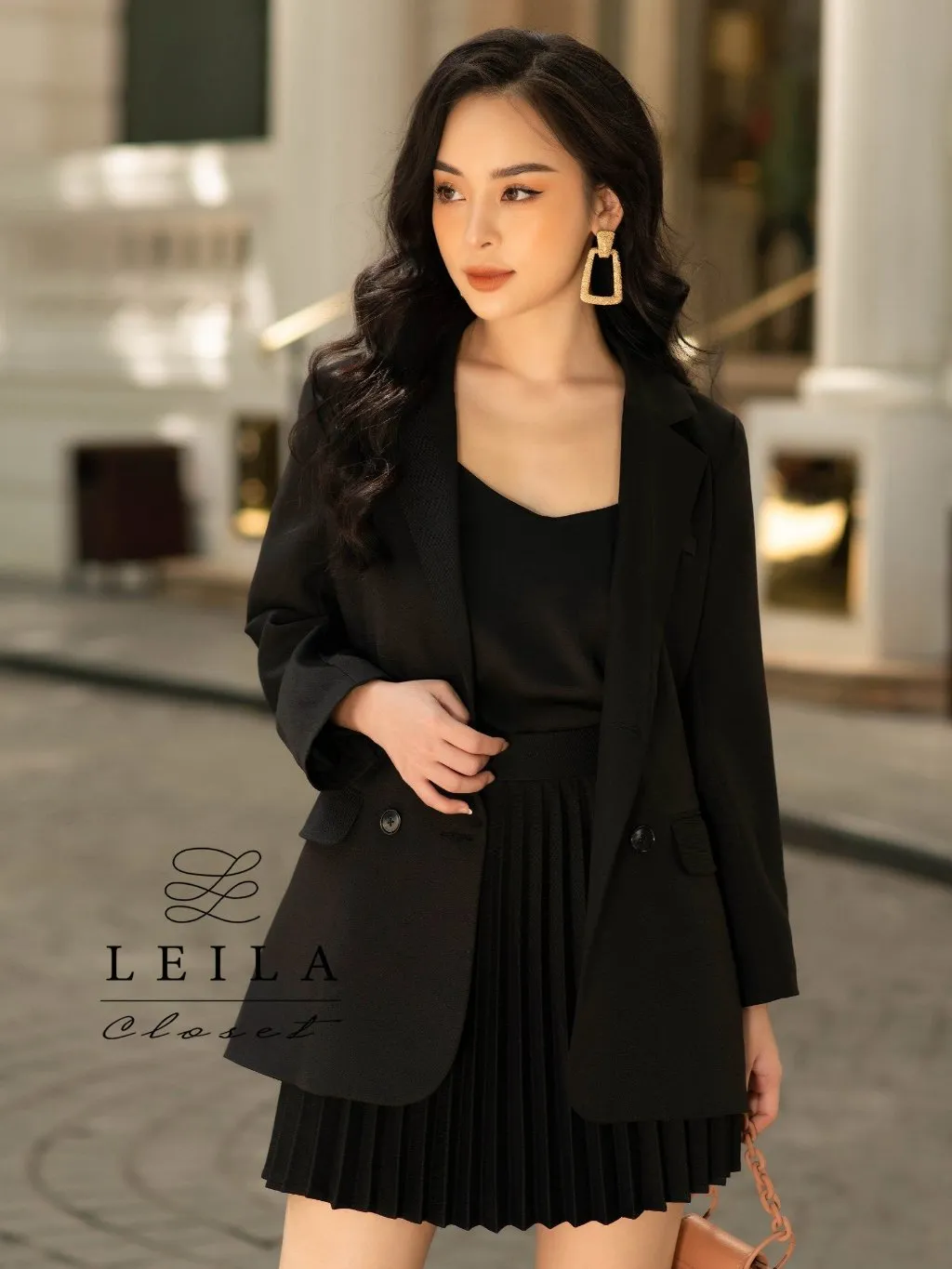 Ảnh LEILA CLOSET | Chân váy thiết kế Gina xếp li, kèm belt 3
