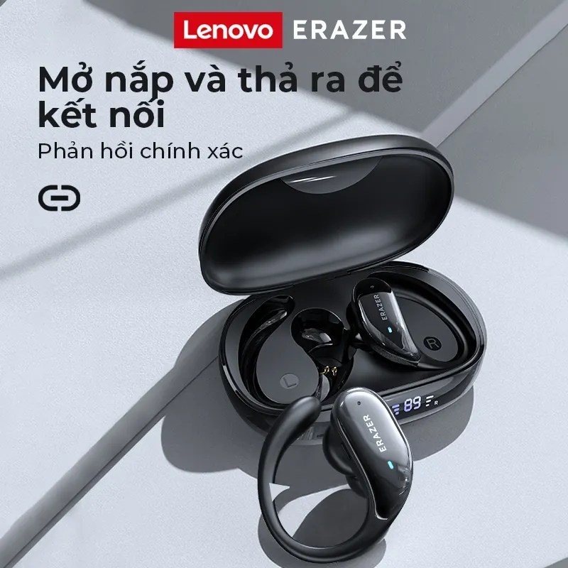 Ảnh Lenovo ER XT80 Pro AI bị lỗi Tai nghe Bluetooth ANC khử tiếng ồn thông minh kết cấu tần số thấp Tai nghe không dây IPX5 tai nghe thể thao chống nước 4