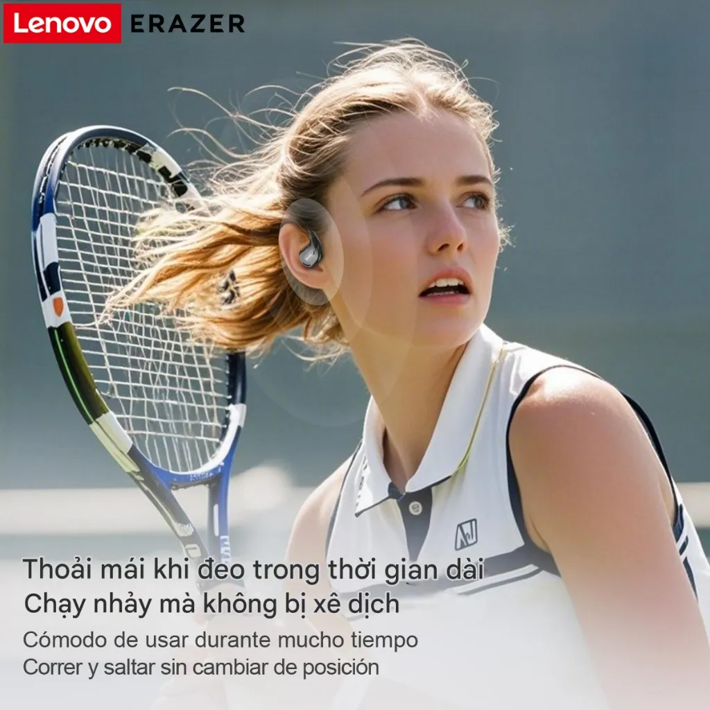 Ảnh Lenovo ERAZER XT66 PRO Tai nghe không dây Tai nghe Bluetooth 5.4 có màn hình cảm ứng LED Tai nghe doanh nghiệp có Mic chống nước IPX5 2