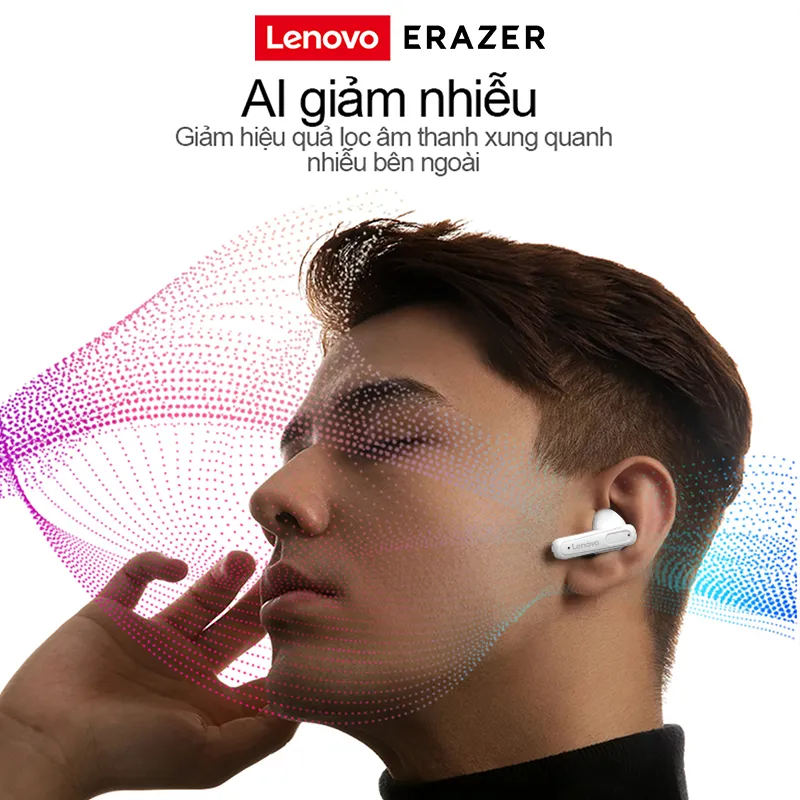 Ảnh Lenovo Erazer XT98 Tai Nghe Nhét Tai Mini Bluetooth 5.4 Âm Thanh HiFi Stereo Chống Nước Chống Ồn Có Micro 2