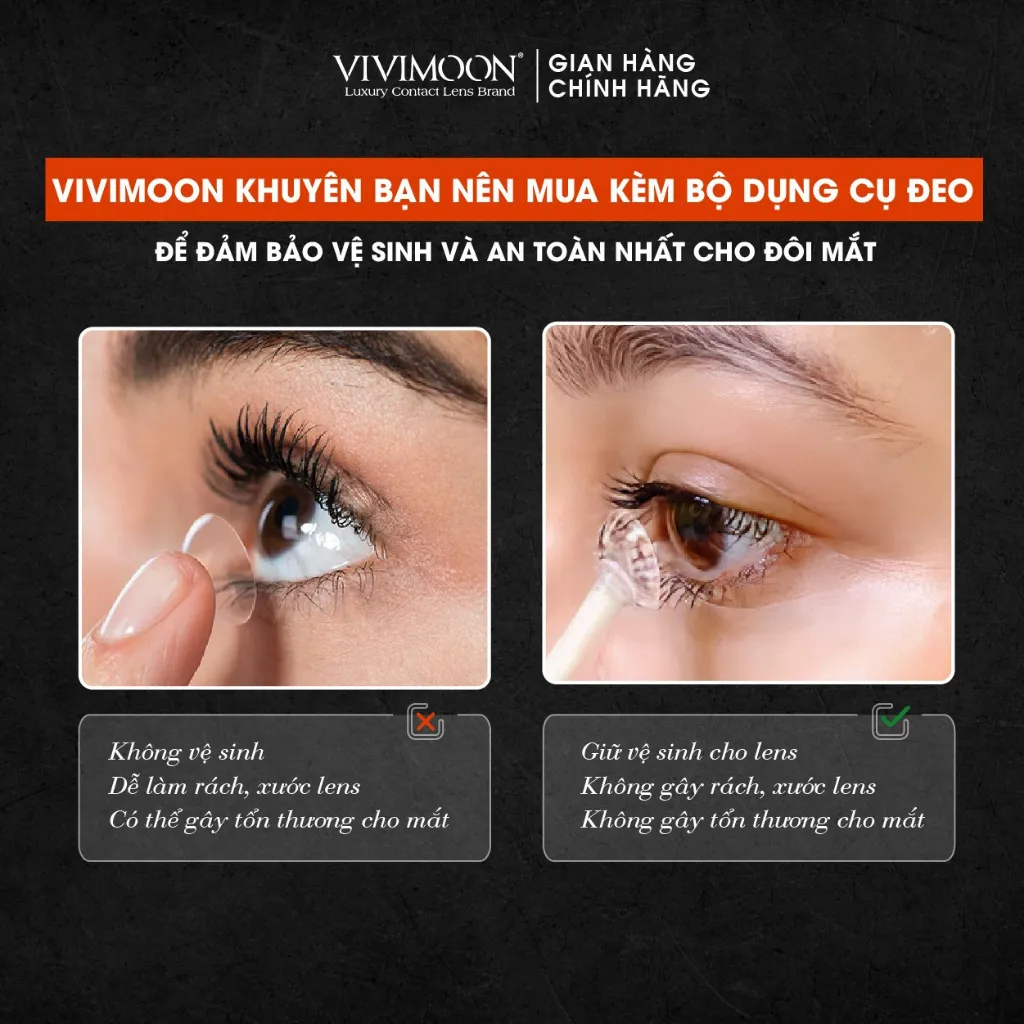 Ảnh Lens khóa ẩm cận 1 ngày Jupiter Gray VIVIMOON màu xám pha ánh vàng (Giá 01 chiếc) 1