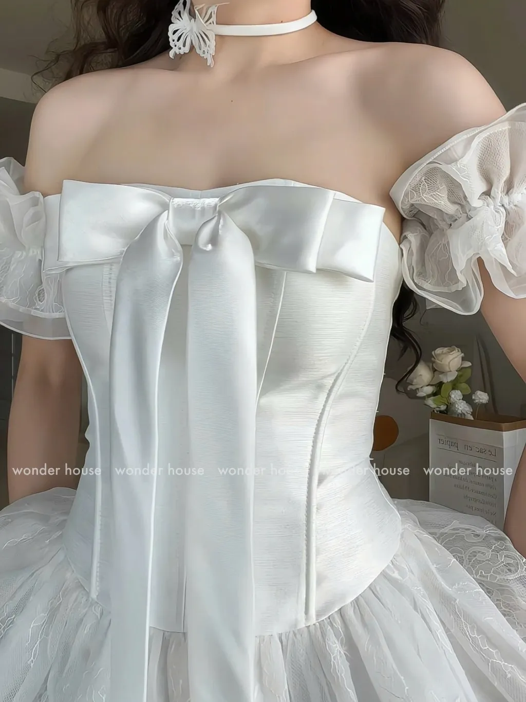 Ảnh Levi Dress Wonderhouse Đầm thiết kế dáng xòe công chúa chất vải dày dặn dự tiệc, dạo phố nữ tính sang trọng 3