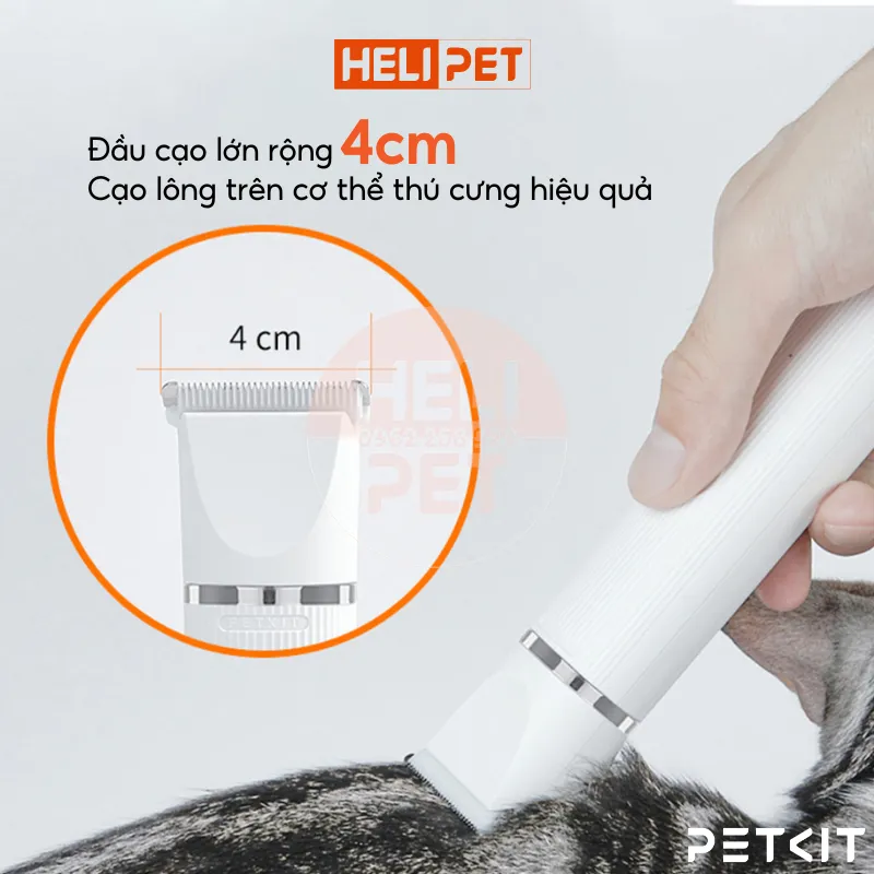 Ảnh [Linh Kiện] Đầu Thay Thế Tông Đơ Cắt Tỉa Lông Thú Cưng PETKIT 2in1 Pro - HeLiPet 4