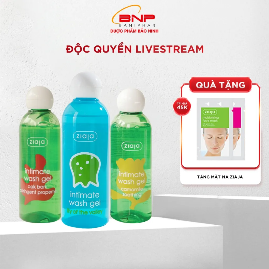 Ảnh [LIVESTREAM] Dung Dịch Vệ Sinh Phụ Nữ Intimate ZIAJA Xuất Xứ Ba Lan Giúp Dưỡng Ẩm, Khử Mùi, Se Khít Dung Tích 200ml 1