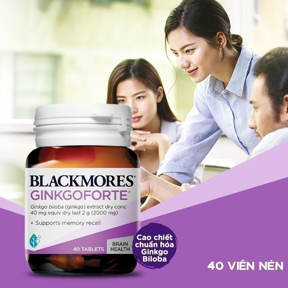 Ảnh [LIVESTREAM] Viên Uống Hỗ Trợ Tuần Hoàn Máu Não Blackmores Ginkgoforte Lọ 40 Viên 2