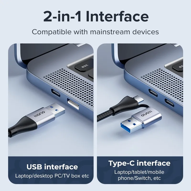 Ảnh Llano Bộ Chia 5 Cổng usb 3.0 2 Trong 1 Tiện Dụng 1