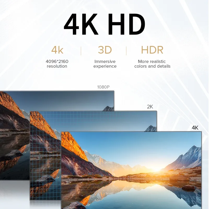 Ảnh llano Dây cáp truyền dữ liệu hdmi 2.0 4k/60hz hd 3d hdmi1080p tốc độ cao cho ps5/switch tvbox laptop 1