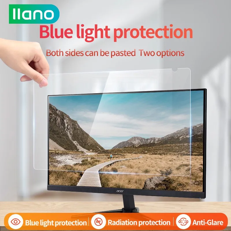 Ảnh Llano Phim kính chống trầy xước/bức xạ ánh sáng xanh bảo vệ mắt cho màn hình 13"~ 26" 2