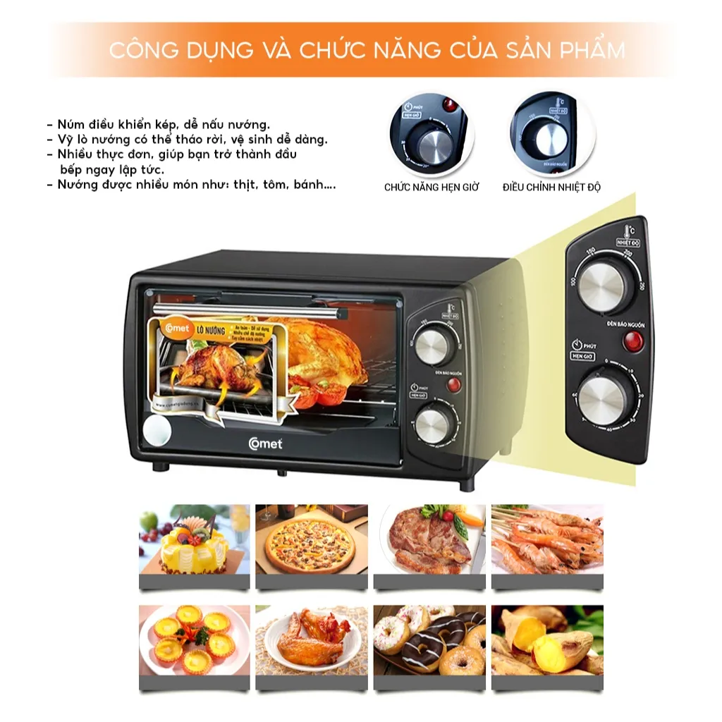 Ảnh Lò nướng điện 10L COMET - CM6510 3