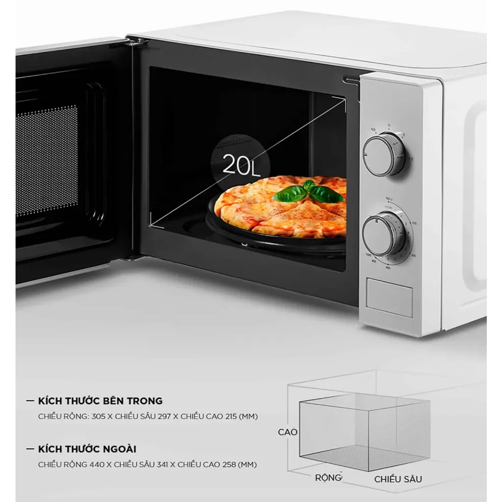 Ảnh Lò vi sóng Cuckoo 20 lít CMW-A201D - Hàng chính hãng - Chất lượng Hàn Quốc 2