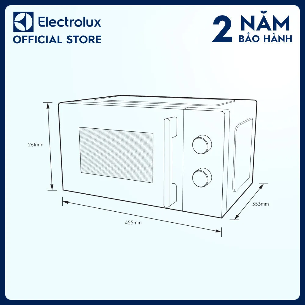 Ảnh Lò vi sóng để bàn Electrolux UltimateTaste 300 20L - EMM20K22B - 5 mức công suất 1