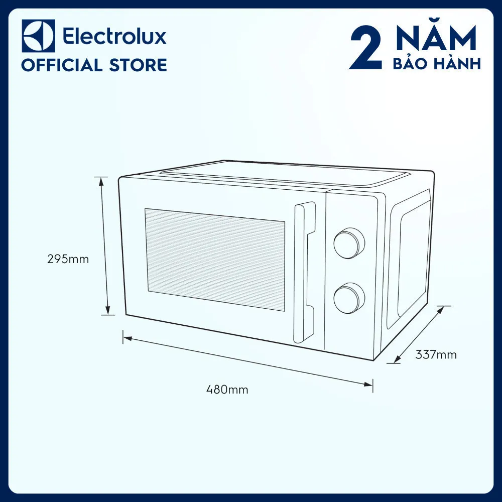 Ảnh Lò vi sóng để bàn tích hợp nướng đối lưu Electrolux 23L UltimateTaste 300-EMG23K22B 4