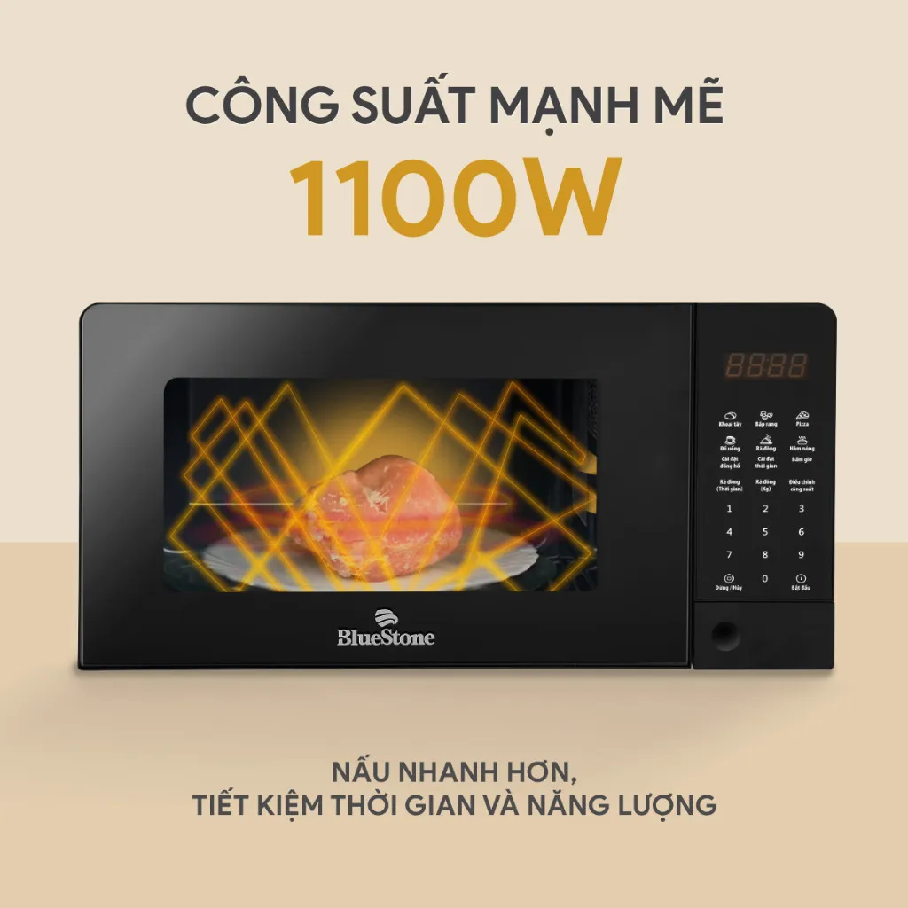 Ảnh Lò Vi Sóng Điện Tử BlueStone MOB-7815 - 20 Lít - 1100W 2