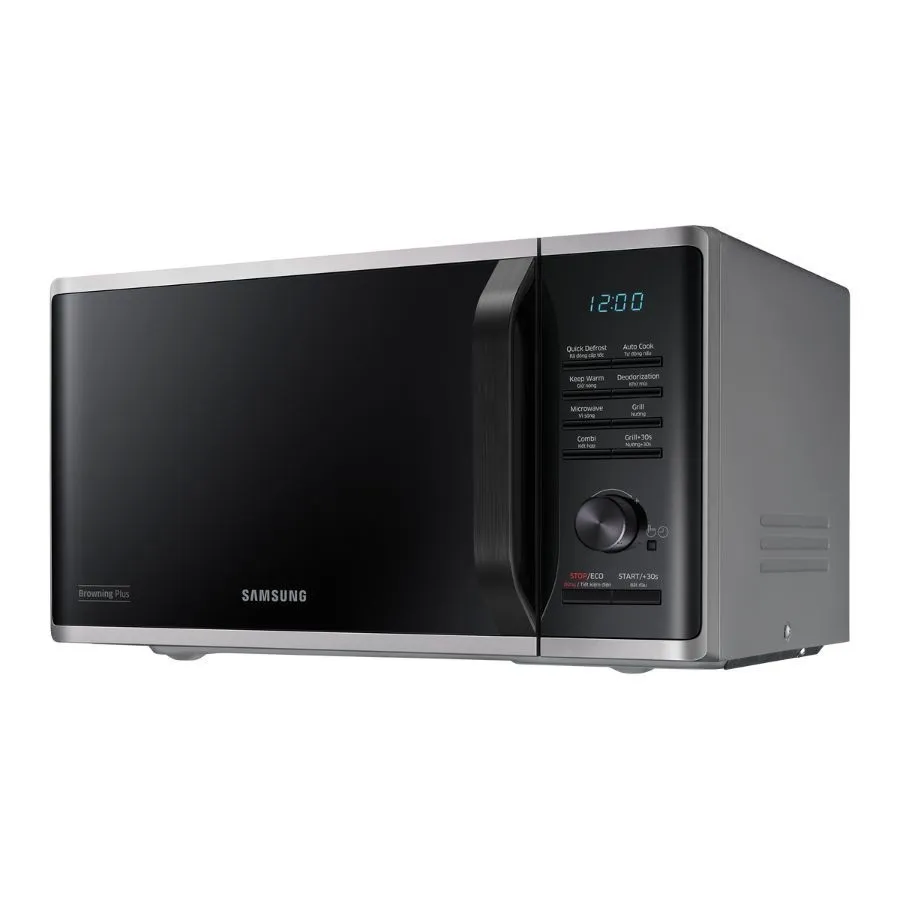 Ảnh Lò vi sóng tráng men Samsung Chế độ Rã đông nhanh Dung tích 23 L Màu Bạc MG23K3515AS 2