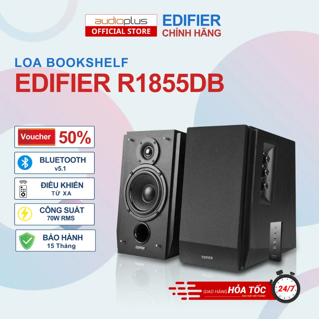 Ảnh Loa bluetooth 5.0 Edifier R1855DB - Thiết kế tinh tế - Công suất 70W - Cổng subout - Chính hãng 1