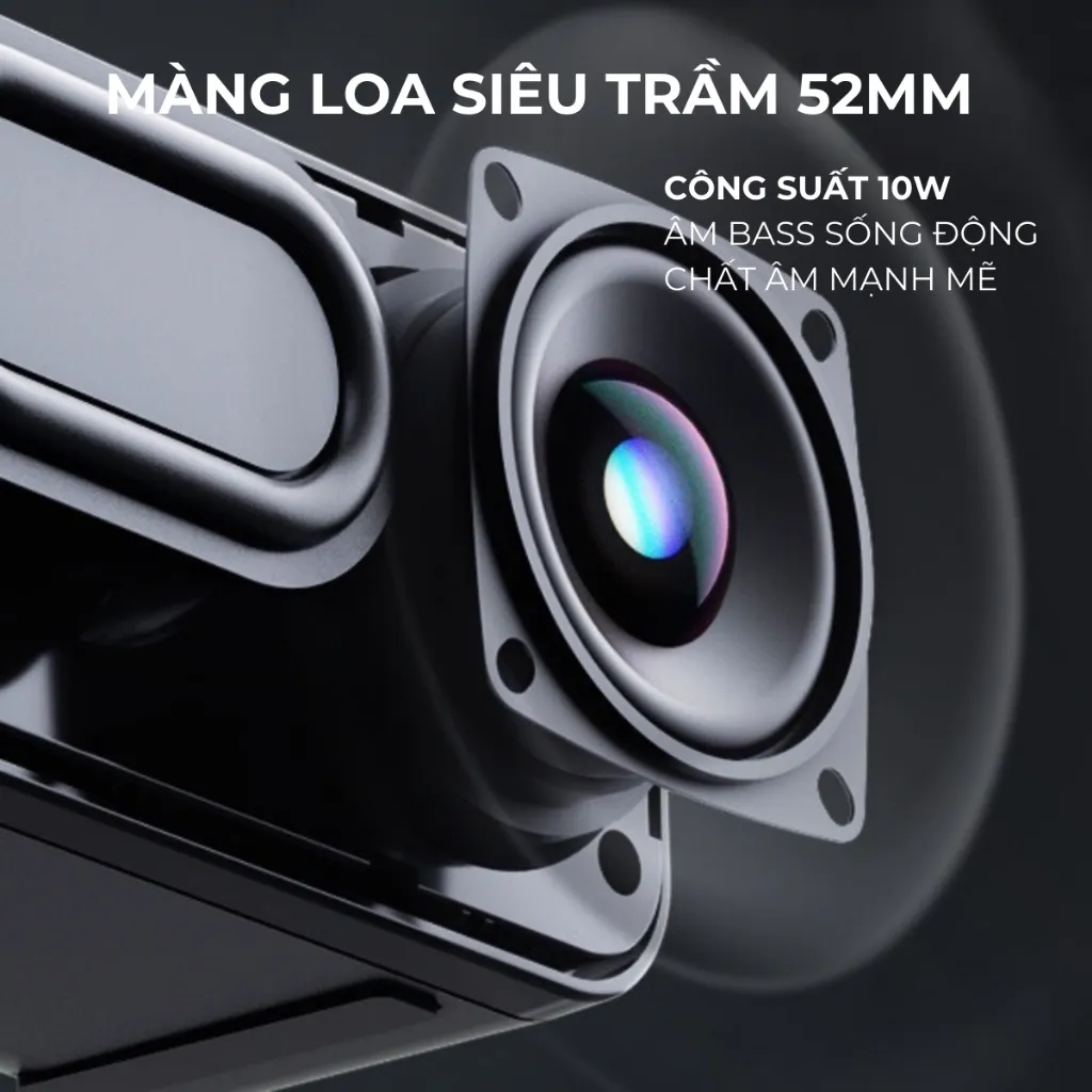 Ảnh Loa Bluetooth 5.0 VIVAN RB580 / RB520 Công Suất 10W Pin 1200mAh Bass Trầm Mạnh Mẽ - Hỗ Trợ Kết Nối USB/ AUX/ Thẻ Nhớ 4