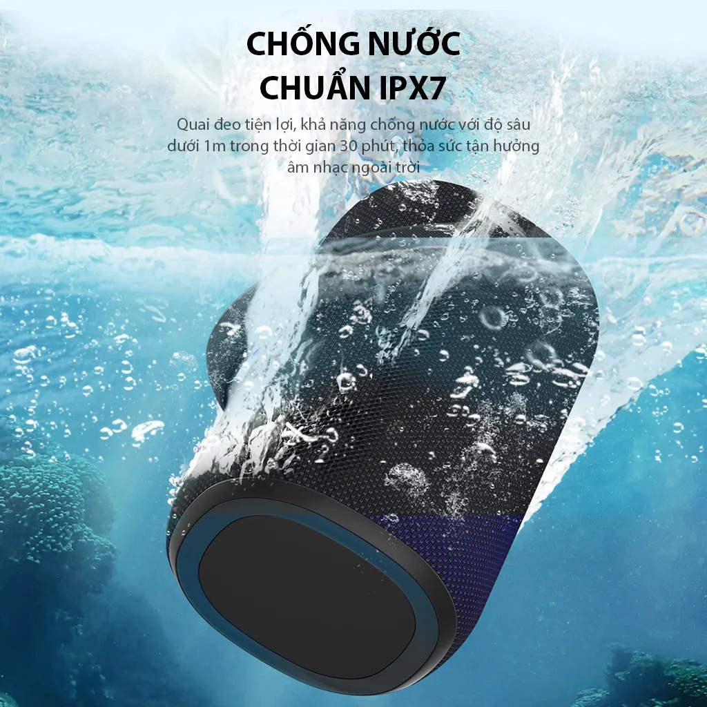 Ảnh Loa Bluetooth 5.3 âm pass mạnh mẽ VIVAN VS50 Hi-Fi Công Suất 40W - Chống Nước IPX7 - Hàng Chính Hãng 3